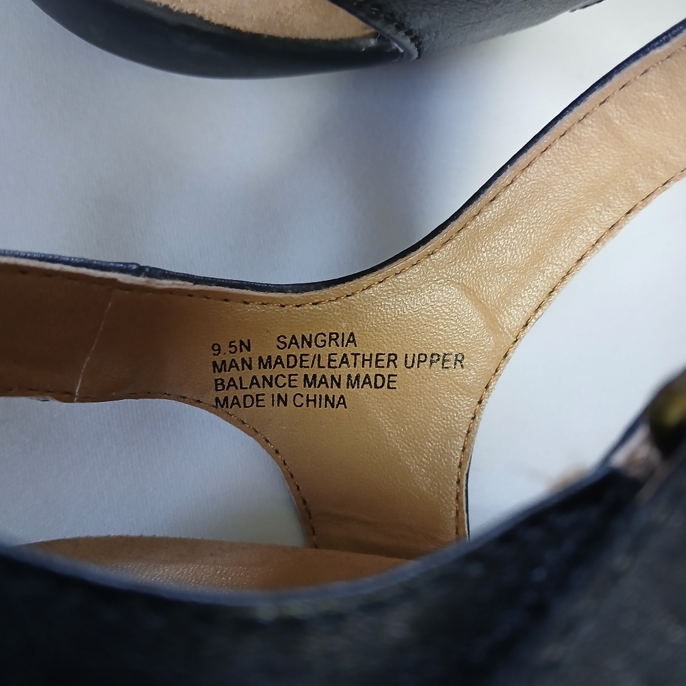 Array Floral Sandals With Ankle Strap 9.5 Narrow - Picture 5 of 6